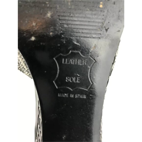 Stuart Weitzman Womens Gray Black Open Toe Wedge Heel Slide Sandals Size 7 B - Picture 8 of 11